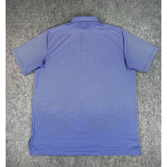 Peter Millar Summer Comfort Polo Shirt Mens XL Blue Performance Streamsong Golf - Picture 3 of 10